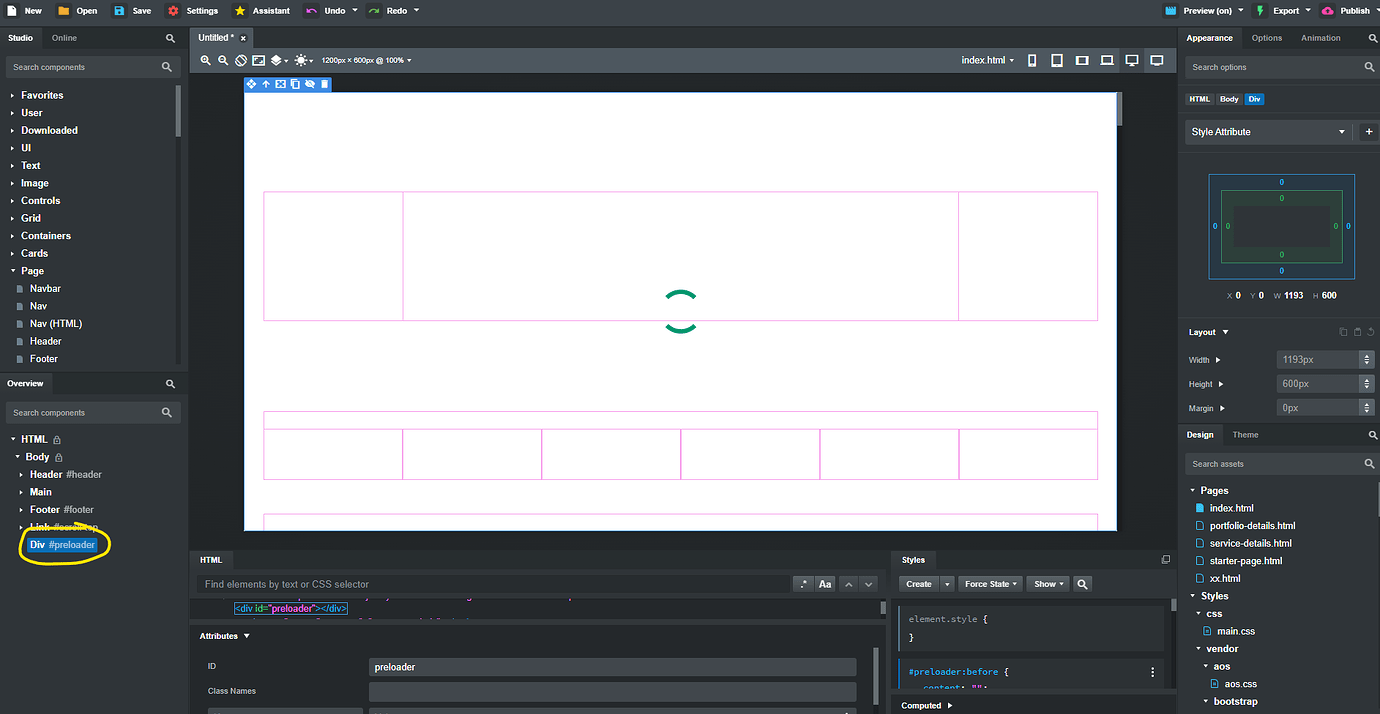 Problems with imported theme - Bootstrap Studio Help - Bootstrap Studio ...