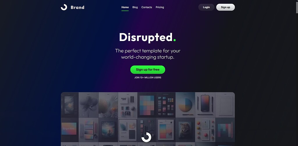 How to change Distrupted background colors - Webdesign Help - Bootstrap ...