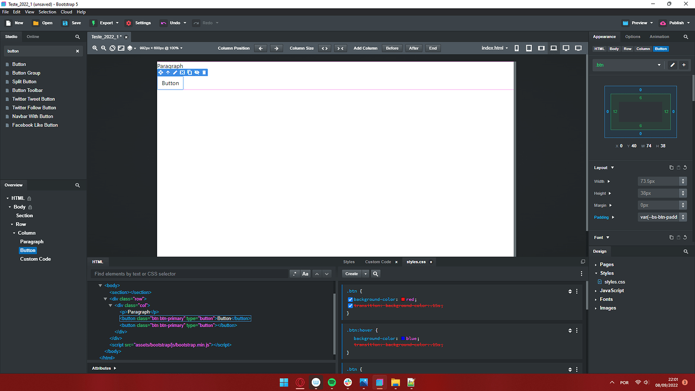 CSS Transitions to Buttons Bootstrap Studio Help Bootstrap Studio Forum