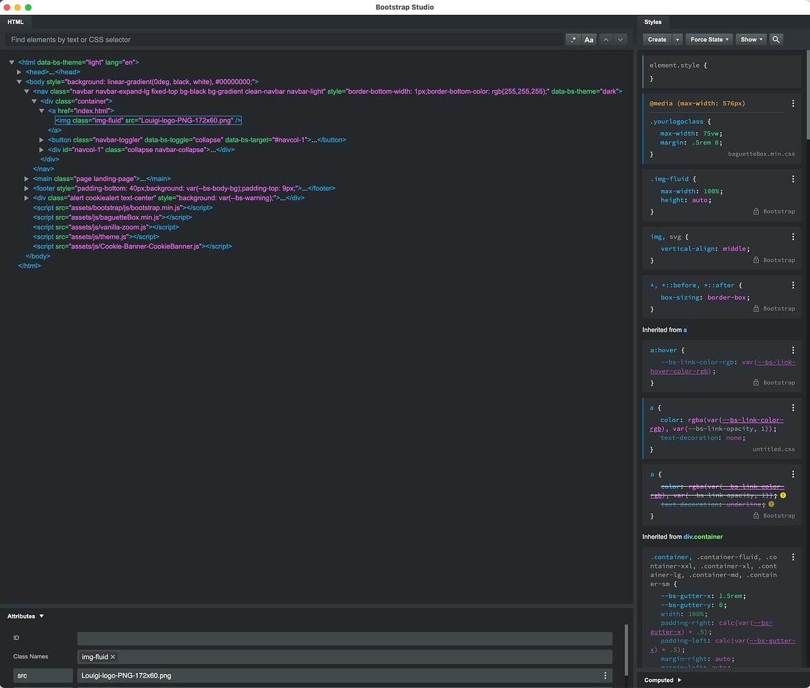 Navbar image scaling on XS screens - Bootstrap Studio Help - Bootstrap ...